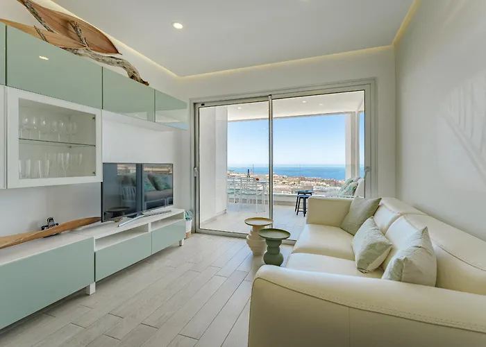 Sunrise Sea View Penthouse With Airco & Heated Pool * Costa Adeje