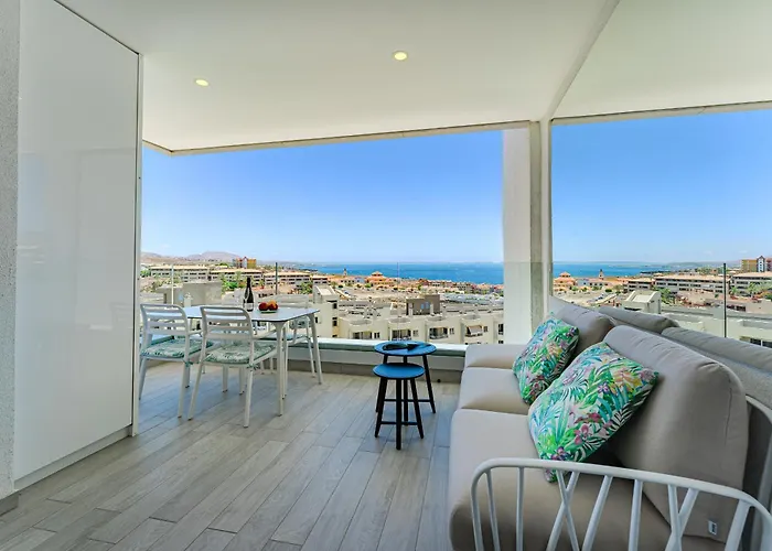 Sunrise Sea View Penthouse With Airco & Heated Pool * Costa Adeje (Tenerife)